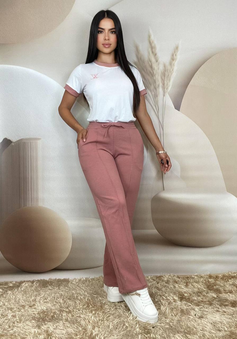 Conjunto burda pantalón y camiseta  K100