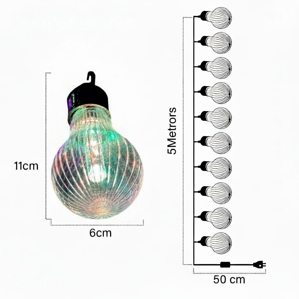 Extensión Bombillos 5M Multicolor 1607