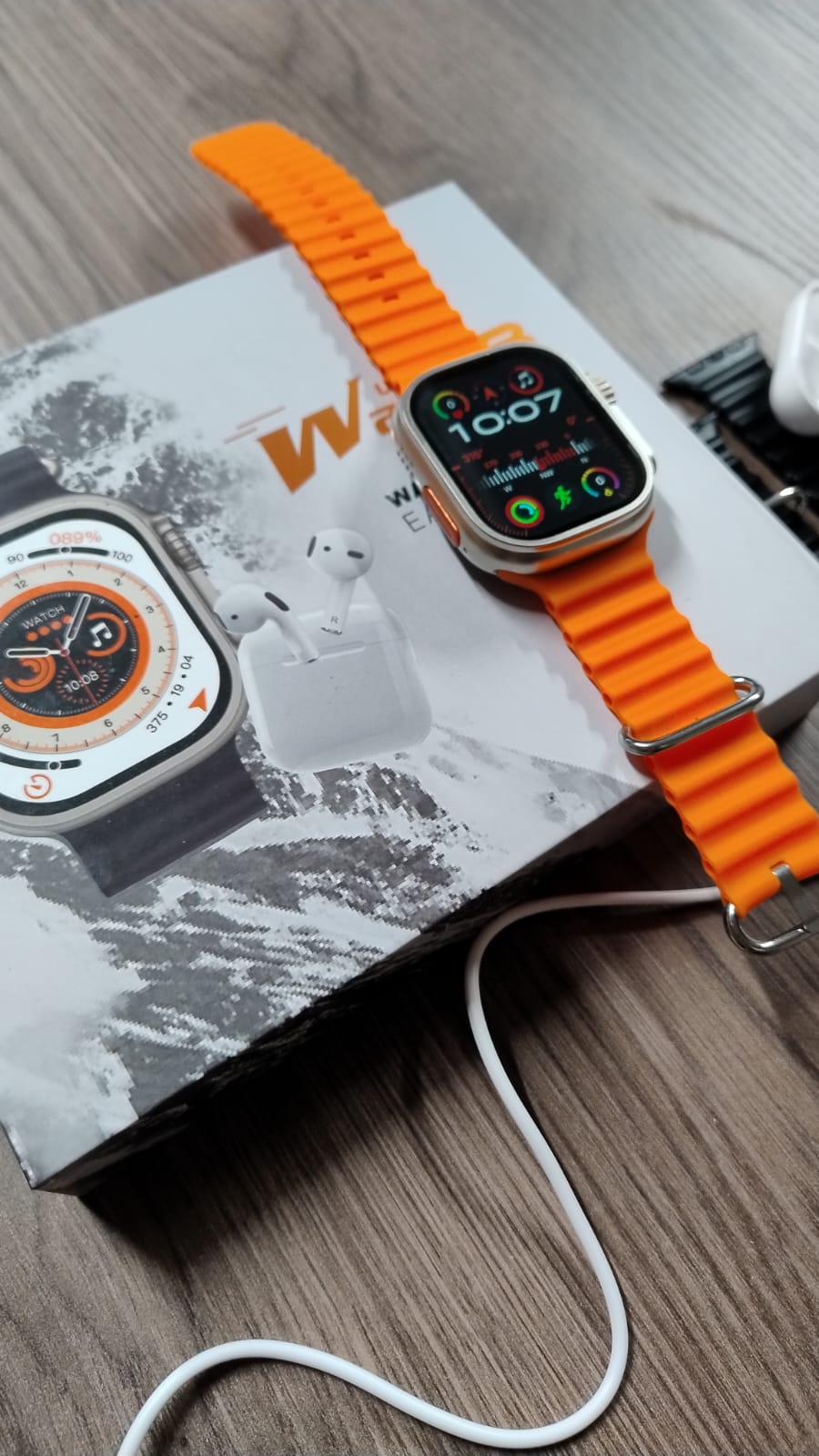 Combo T800 Ultra + Audifonos i12 EW68