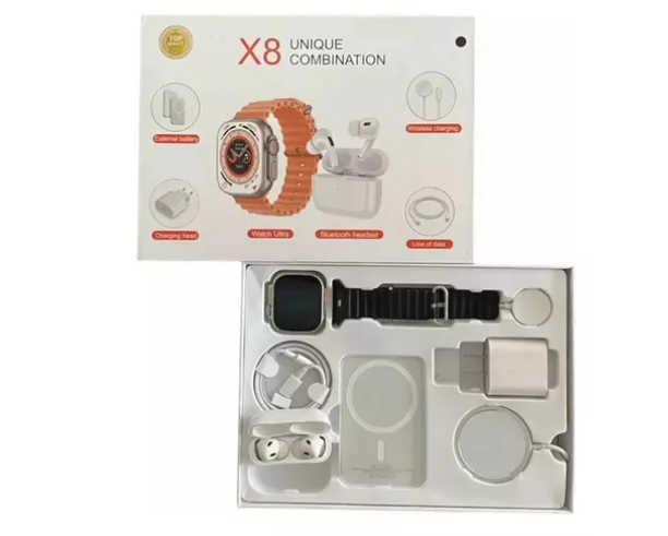 Reloj X8 Ultra Audifonos Power Bank